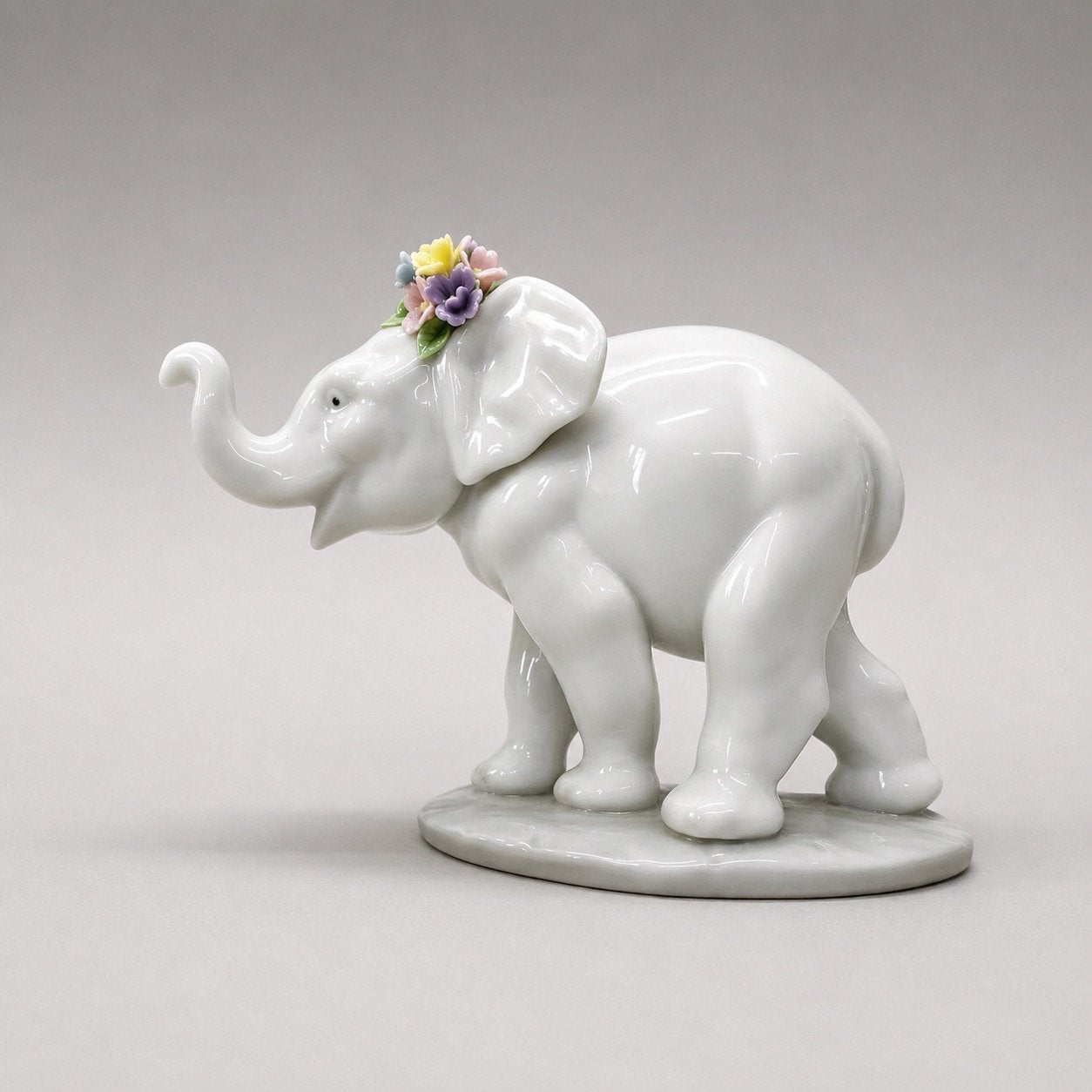 Lladró Lucky Strolling 6460 – Olifant – Retired Porselein, Ophalen of Verzenden, Zo goed als nieuw