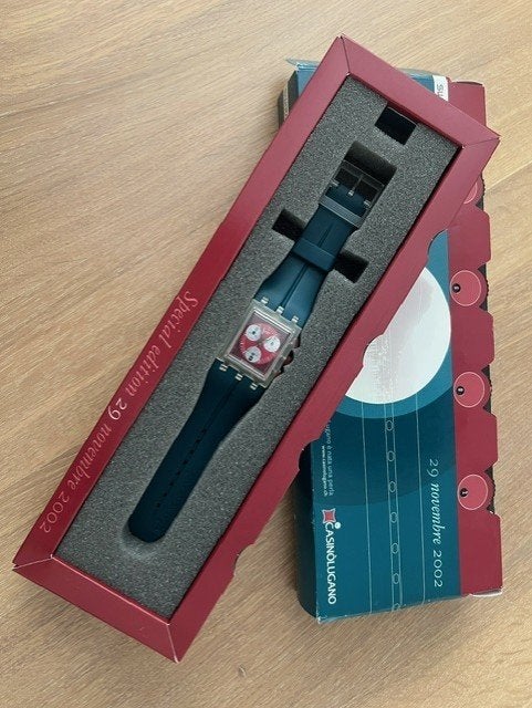 Swatch horloge special edition casino Lugano, Verzamelen, Ophalen of Verzenden, Nieuw