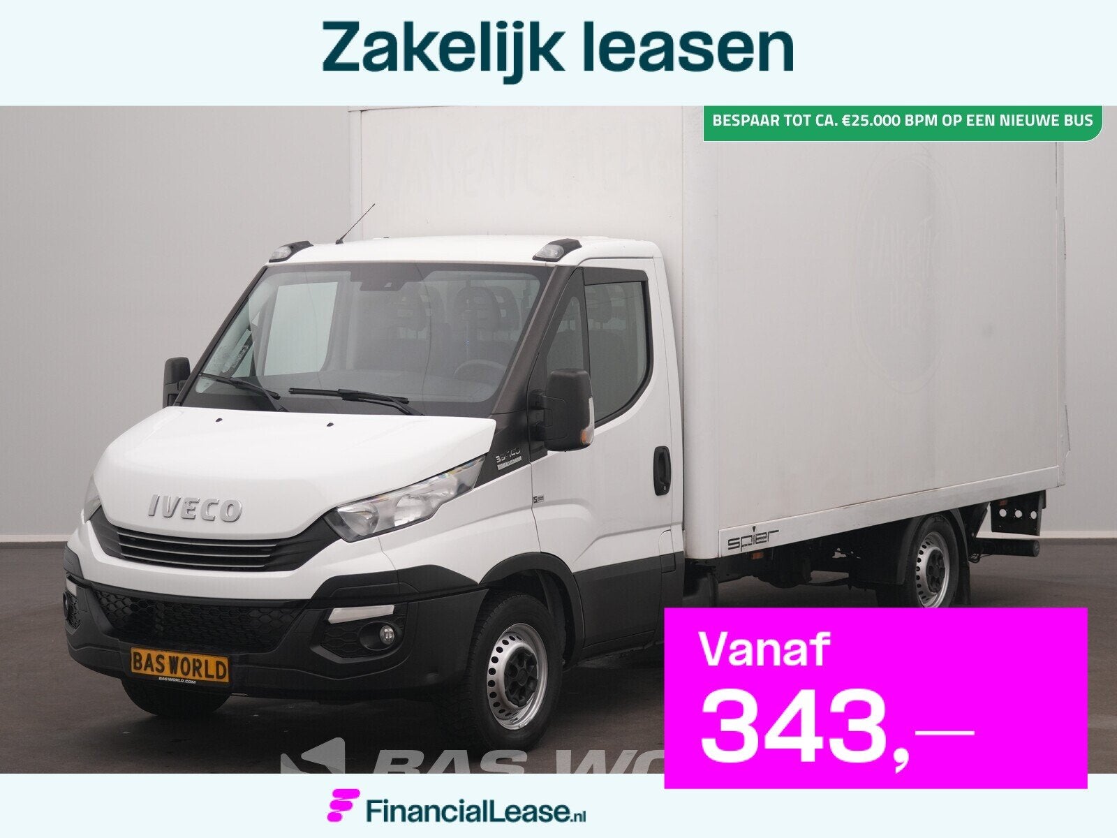 Iveco Daily 35S14 Automaat Bakwagen Laadklep AC/Climate Came, Automaat, Stof, Gebruikt, Euro 6