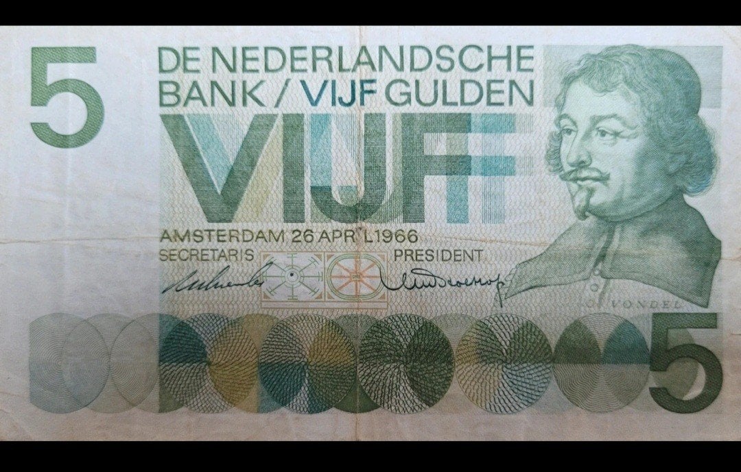 Papieren 5 gulden 1966, Ophalen of Verzenden, 5 gulden
