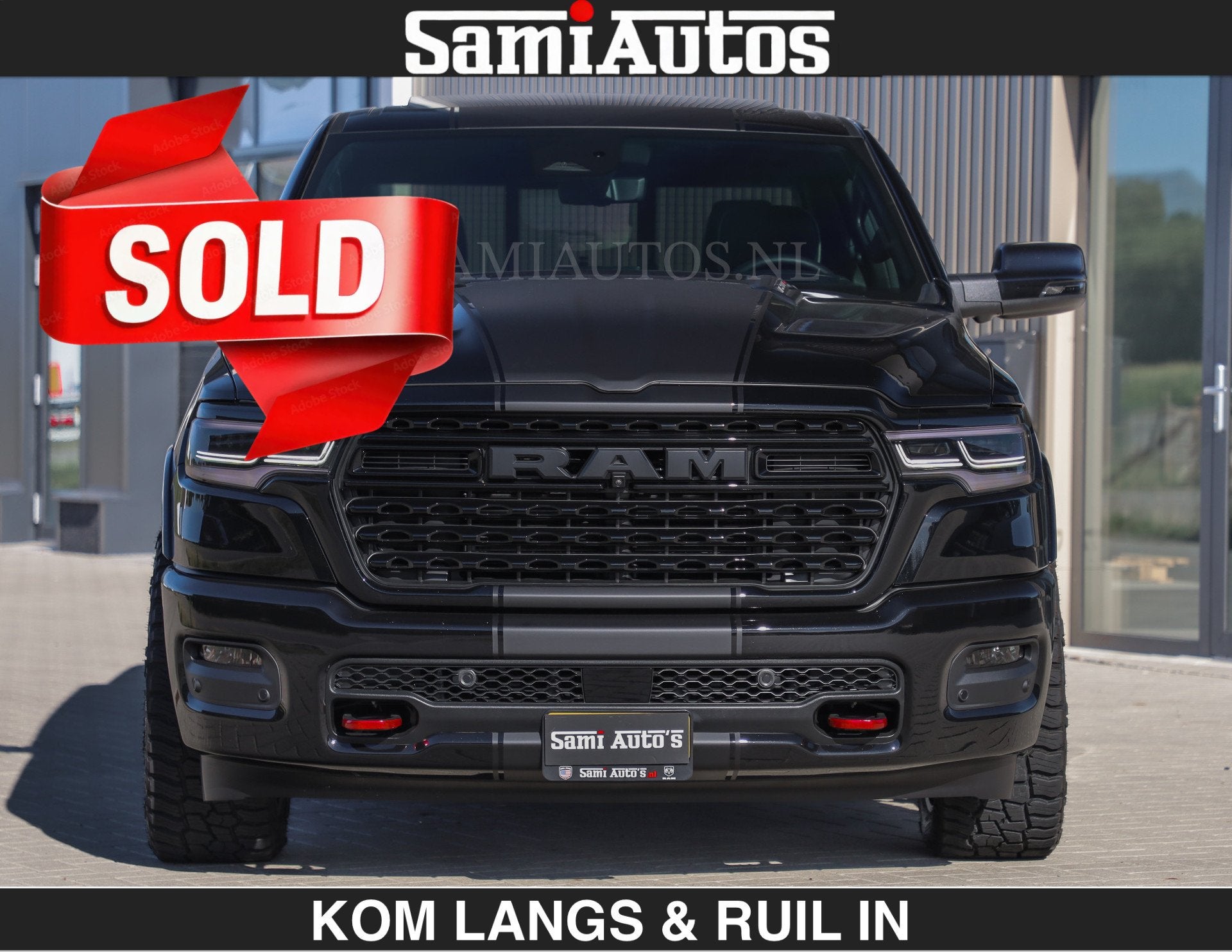 Dodge Ram Limited H.O 540HP 706Nm | € 84.950 excl | De Mee, Automaat, Dealer onderhouden, Met garantie (alle), Zwart