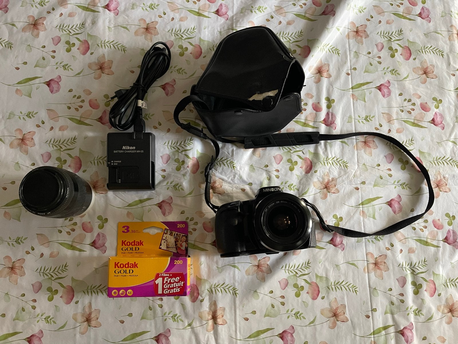 Minolta Dynax 500si Spiegelreflexcamera met accessoires, Ophalen of Verzenden, Gebruikt, Spiegelreflex, Minolta