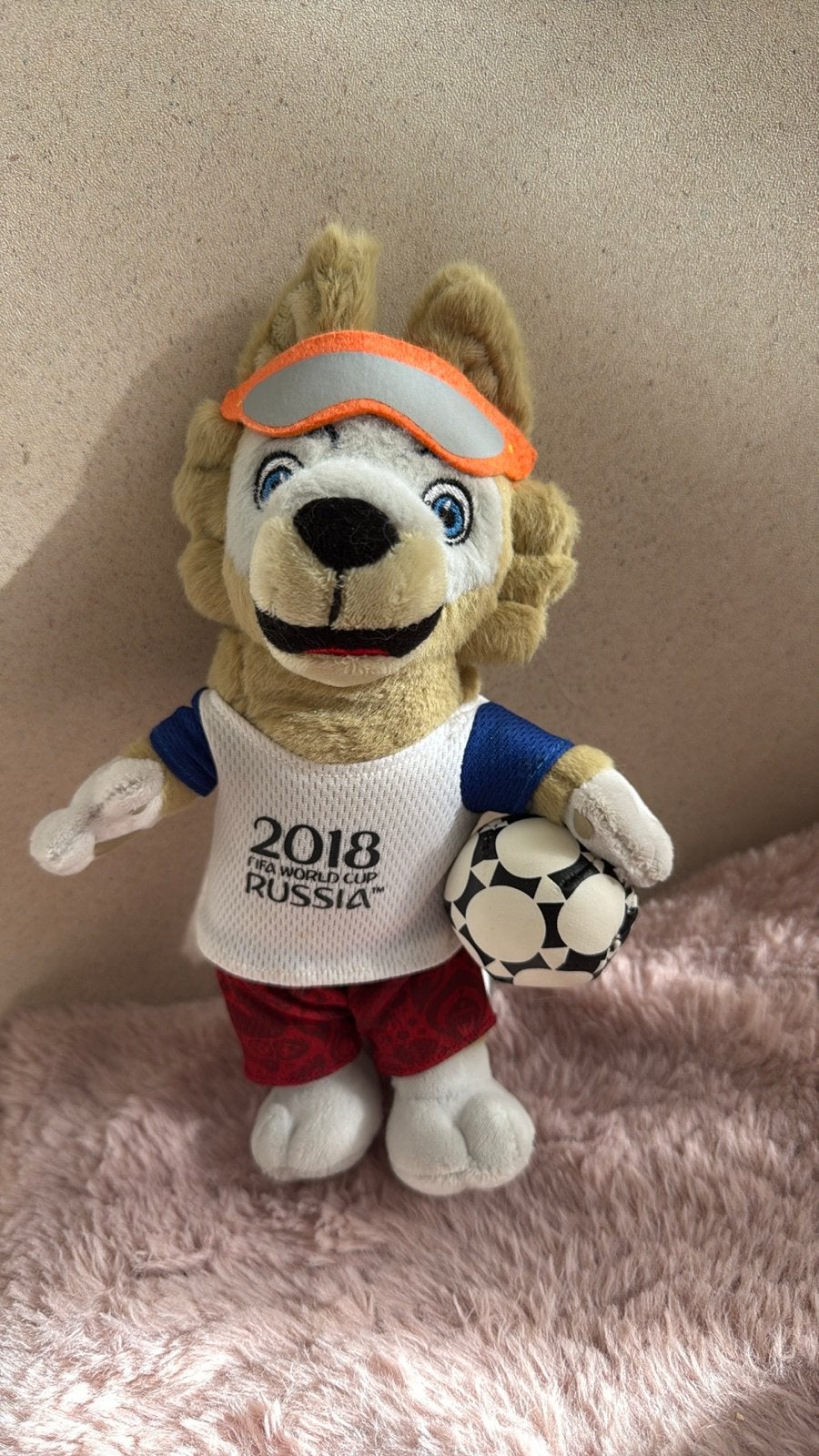 Zabivaka FIFA World Cup 2018 Rusland mascotte knuffel, Overige merken, Overige karakters, Overige typen, Ophalen of Verzenden