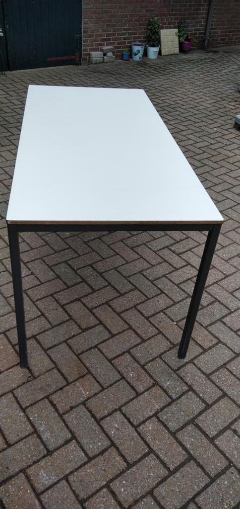 Werk- of hobbytafel, 165x75, Huis en Inrichting, Bureaus, Ophalen, Metaal, 75 cm, Beige