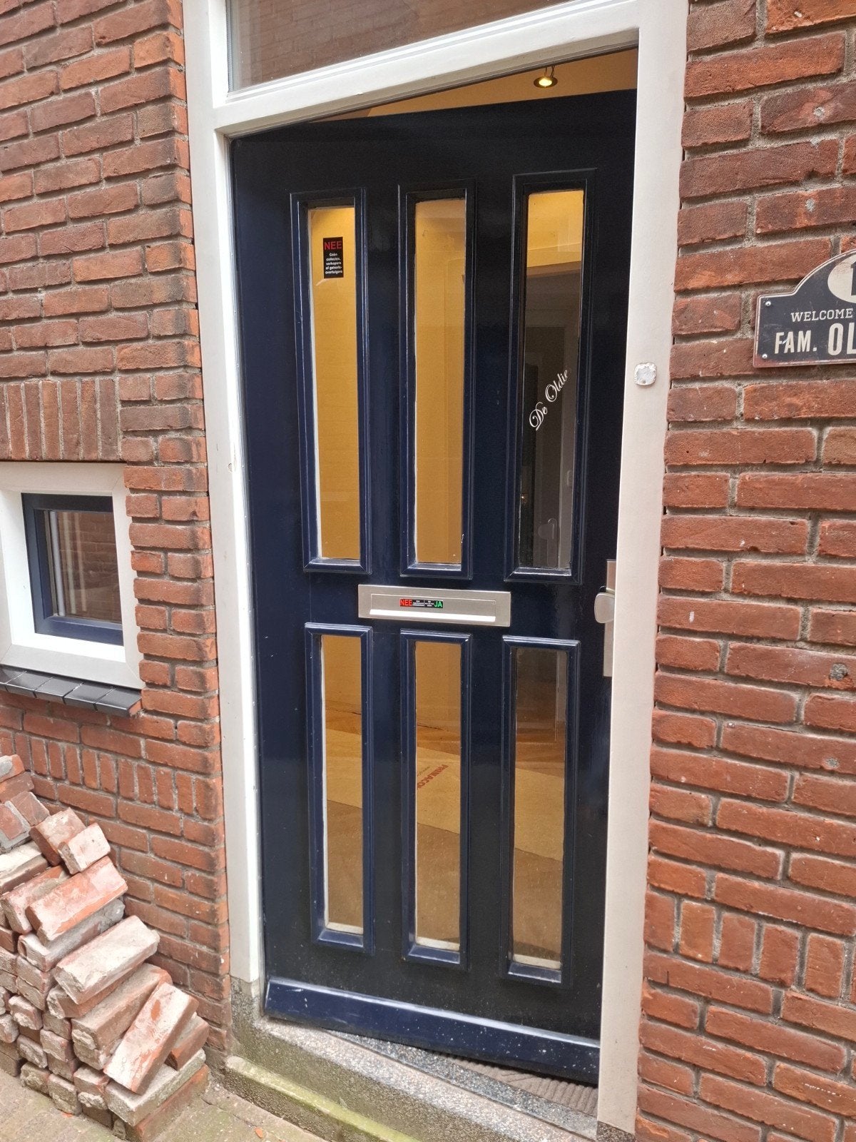 Hardhouten Merbau voordeur 87x200 met veiligheidsslot, Doe-het-zelf en Verbouw, Ophalen of Verzenden