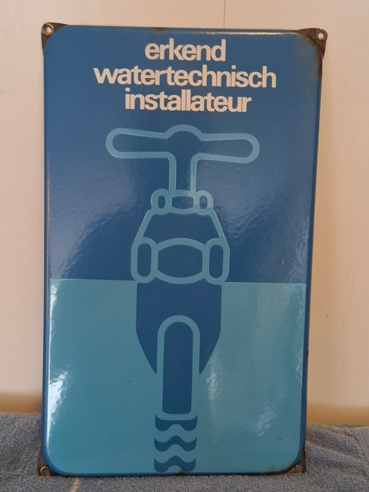 emaille bord Erkend Elektrotechnisch Installateur, Ophalen of Verzenden