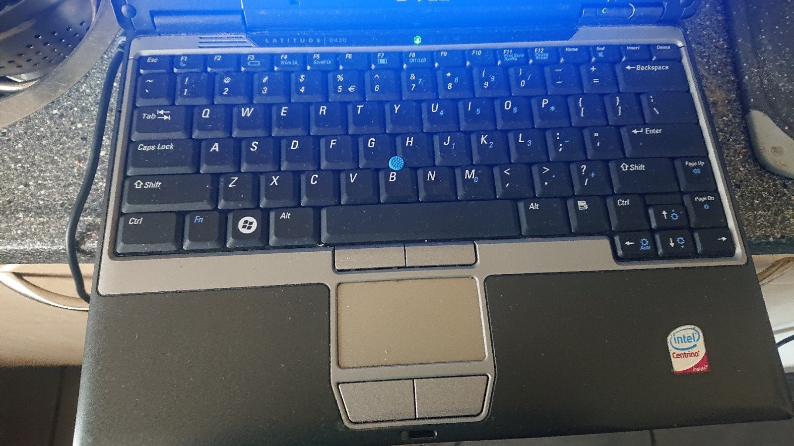 Dell Latitude D430 ultraportable met xp, HDD, Minder dan 4 GB, Qwerty, Minder dan 2 Ghz