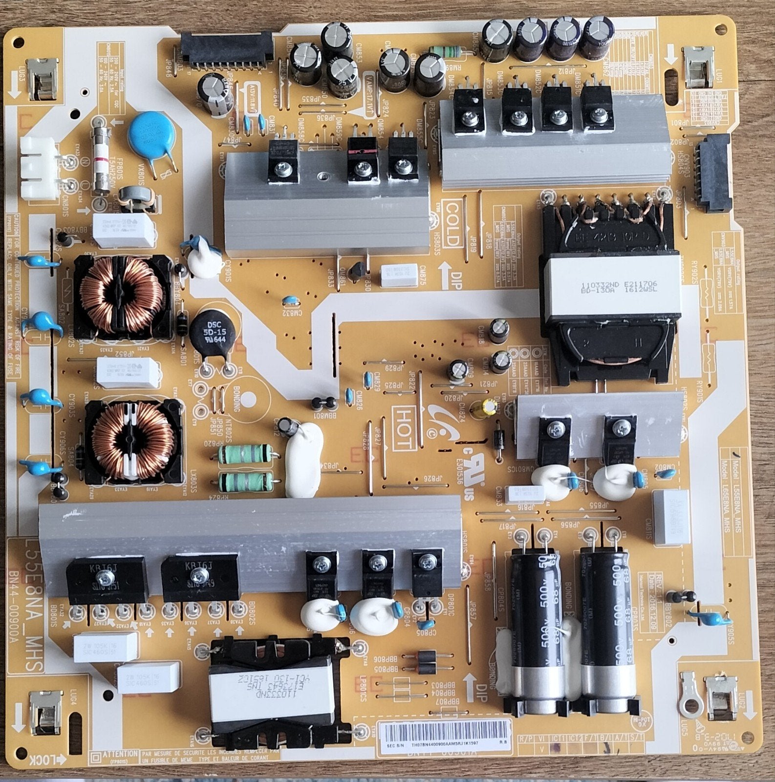 Samsung QE55Q8CAML Voeding (BN44-00909A) - Zo goed als nieuw, QLED, Ophalen of Verzenden, Zo goed als nieuw, 100 Hz