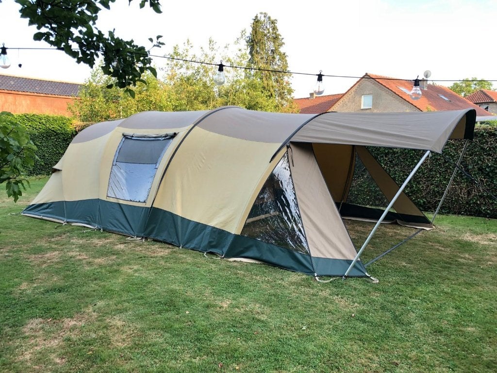BACO 3500 ruime 4 persoons tunneltent, Ophalen, Gebruikt, Tot en met 4