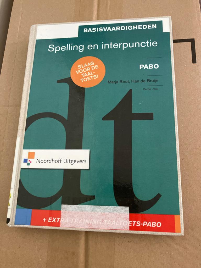Basisvaardigheden spelling en interpunctie Pabo, Boeken, Ophalen of Verzenden, Zo goed als nieuw, Marja Bout; Han de Bruijn, Sociale wetenschap