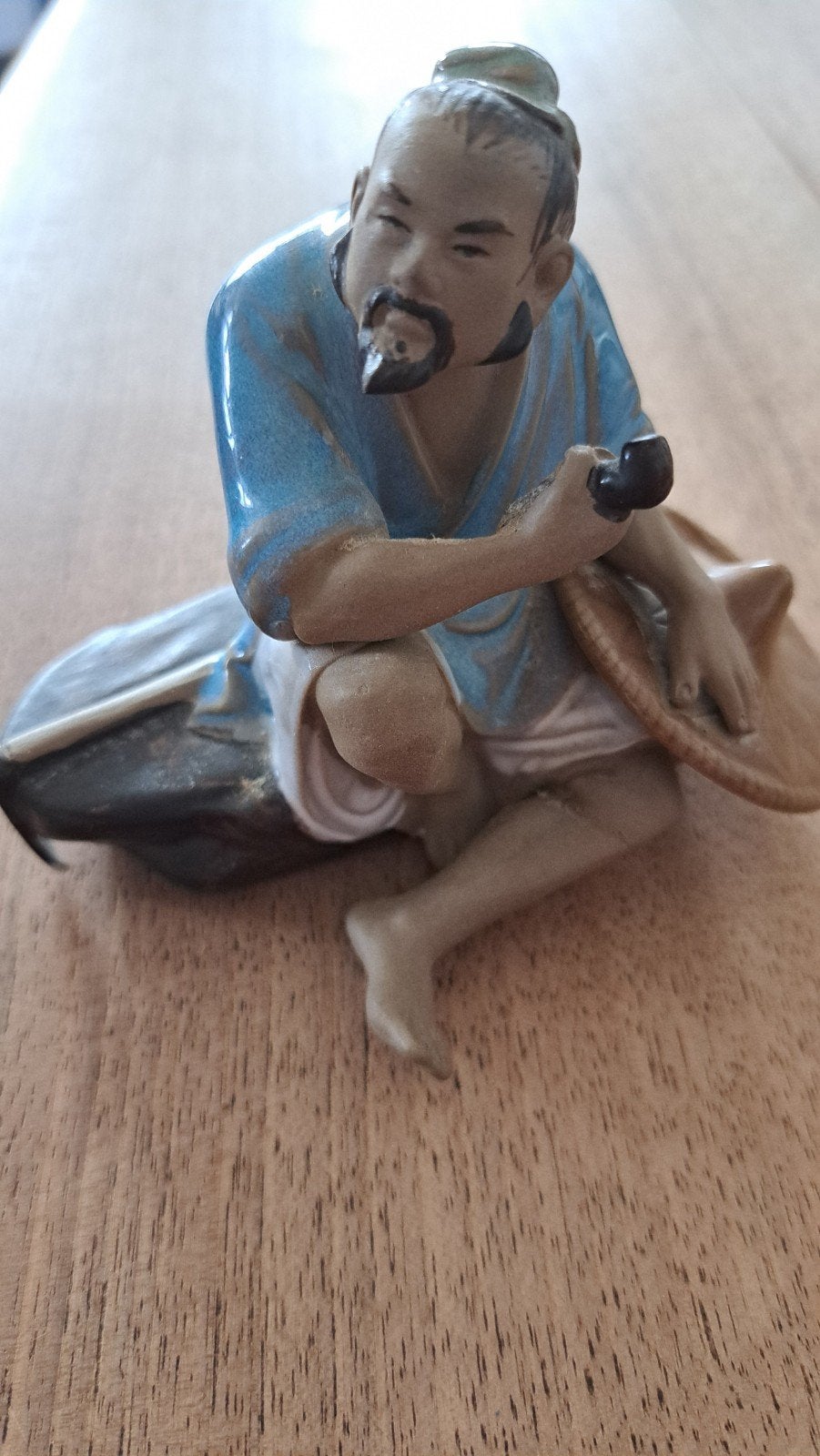 Antiek Chinees shiwan mudman beeldje, Ophalen of Verzenden