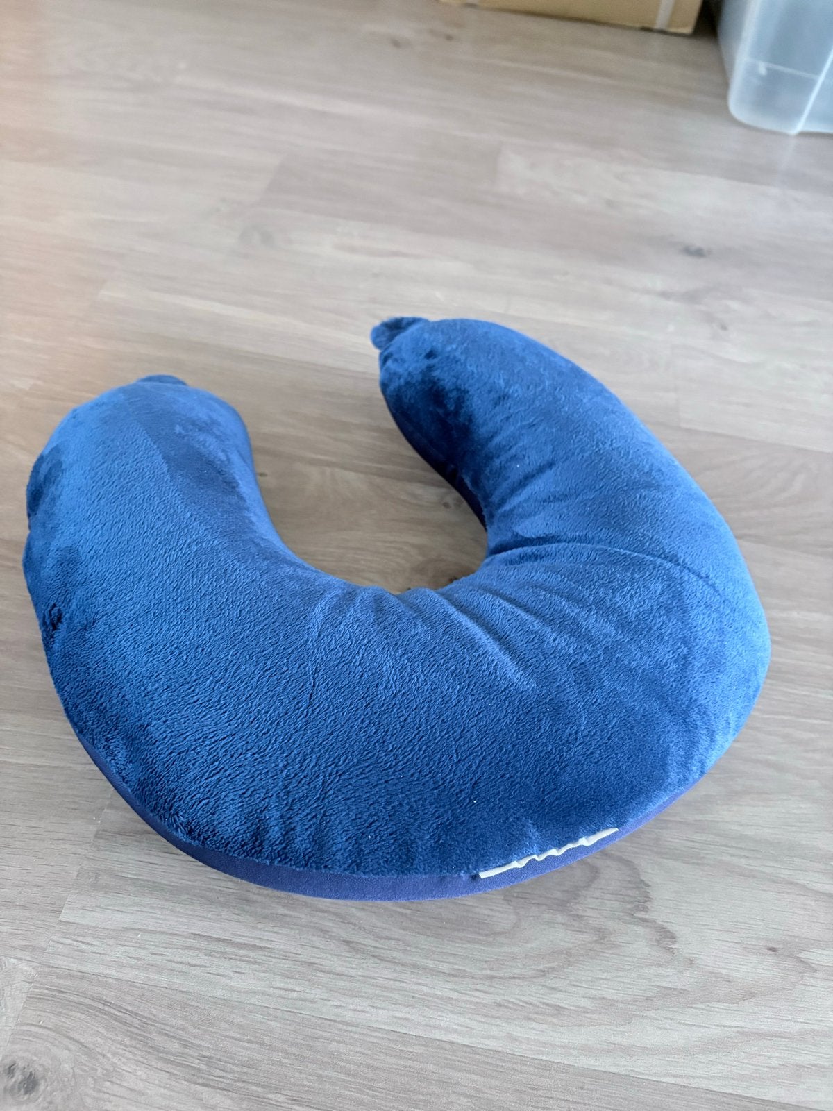 Blauw nekkussen - Ideaal voor reizen en ontspanning, Gebruikt, Blauw, Ophalen of Verzenden, Overige vormen