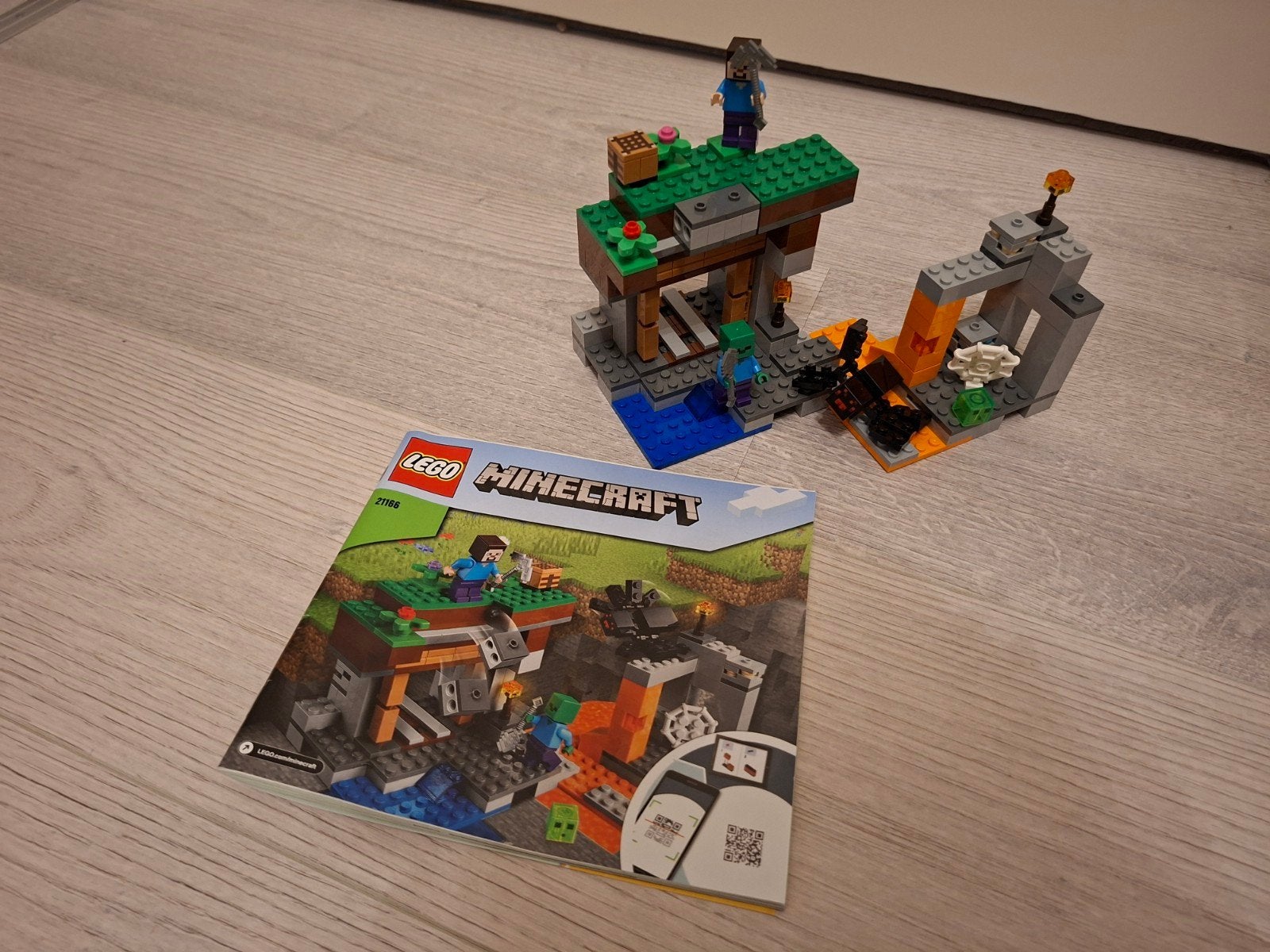 LEGO Minecraft De Verlaten Mijn (21166), Ophalen of Verzenden, Zo goed als nieuw, Overige merken
