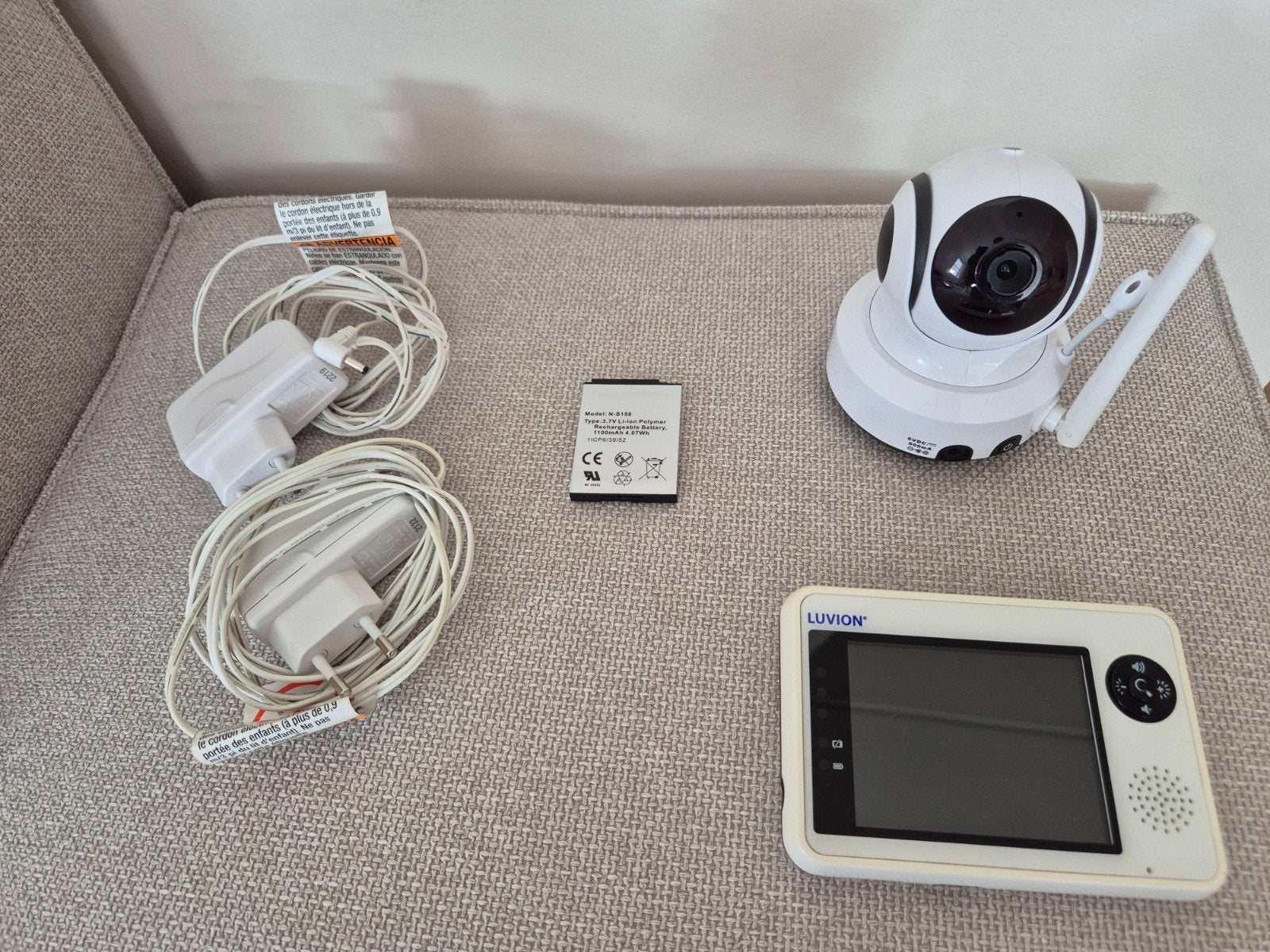 Luvion Premium babyfoon met camera, Ophalen of Verzenden, Gebruikt, 250 meter of meer, Camera