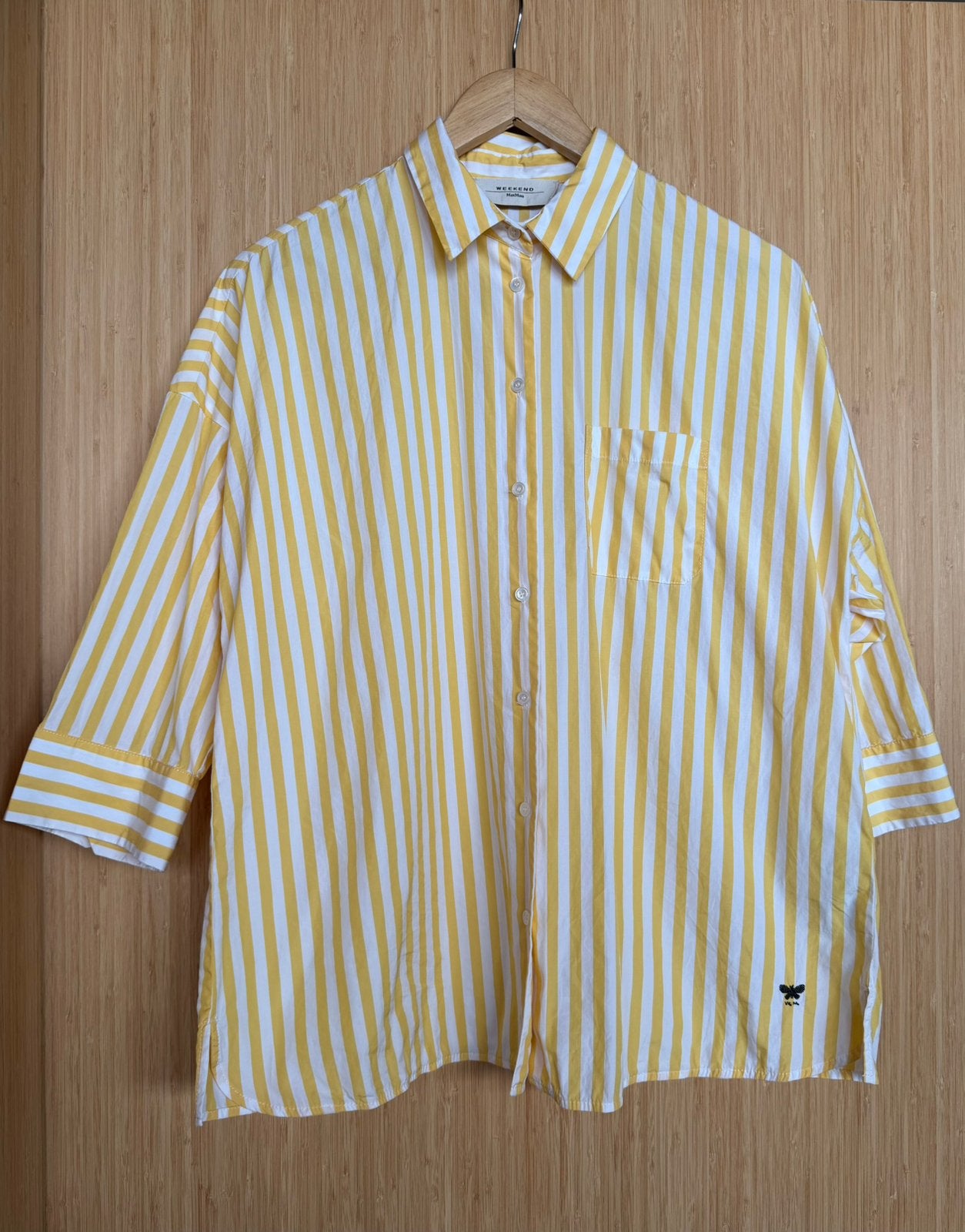 Weekend Max Mara gestreepte geel/witte blouse S nieuw!, Kleding | Dames, Ophalen of Verzenden, Nieuw, Maat 36 (S), Geel
