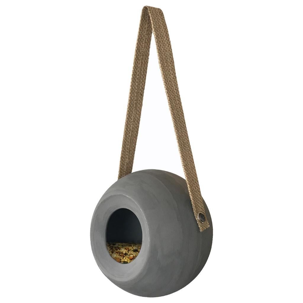 Ceramic Round Feeder Lisa Cool Grey, Dieren en Toebehoren, Pluimvee | Toebehoren, Nieuw, Kippenhok of Kippenren, Ophalen of Verzenden