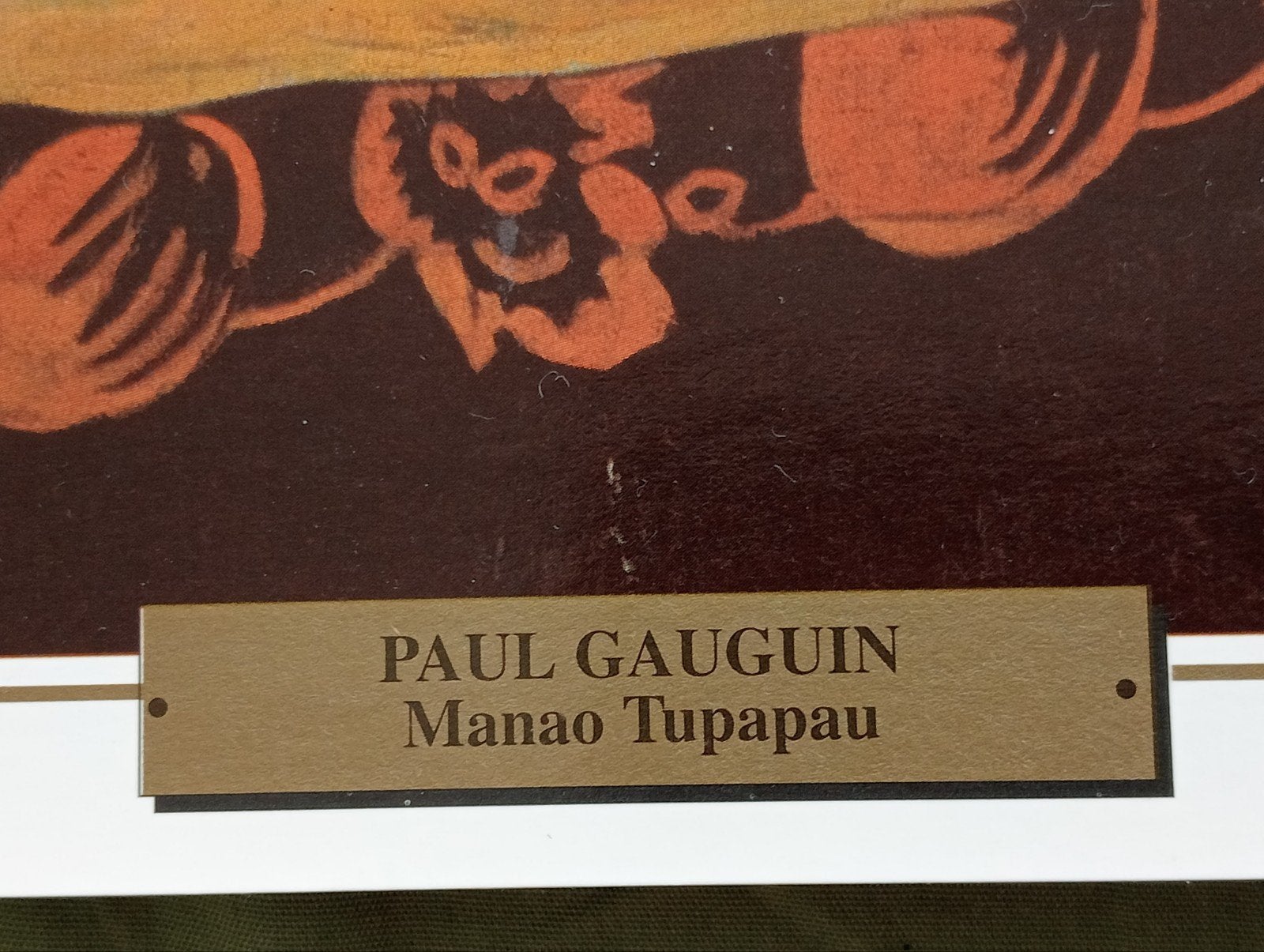Paul Gauguin Manao Tupapau naakt erotiek print 1995, Ophalen of Verzenden, 1980 tot heden, Overige onderwerpen