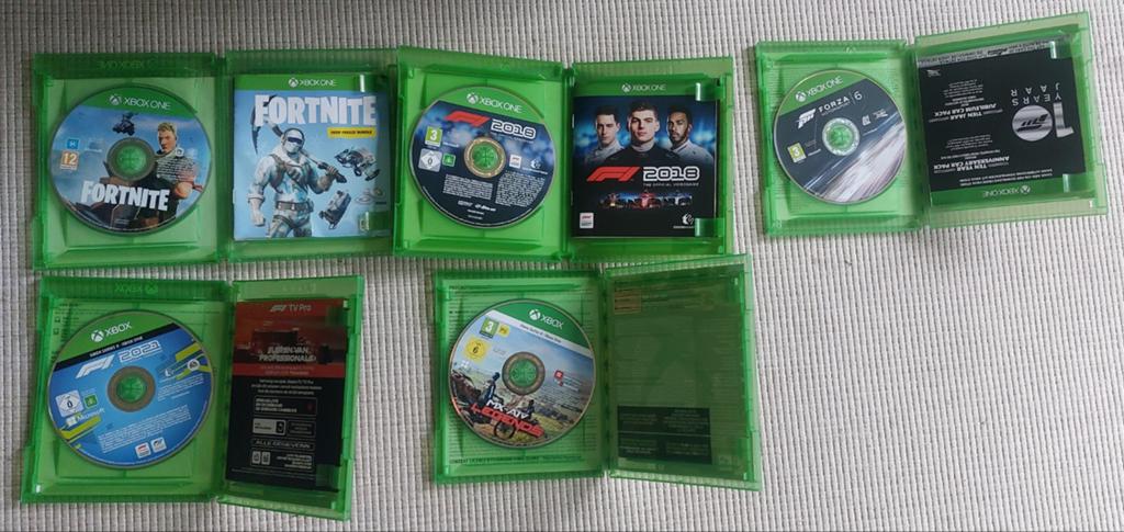 Xbox One: Fortnite, F1, Forza, MX legends, Spelcomputers en Games, Games | Xbox One, Online, Gebruikt, 1 speler, Racen en Vliegen