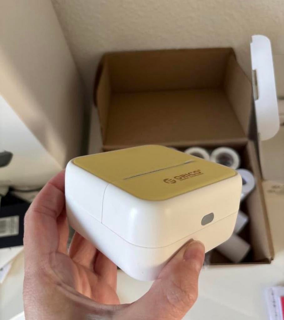 ORICO Mini Pocket Printer - Thermische Labelprinter, Computers en Software, Pocketprinters, Zo goed als nieuw, Ophalen of Verzenden