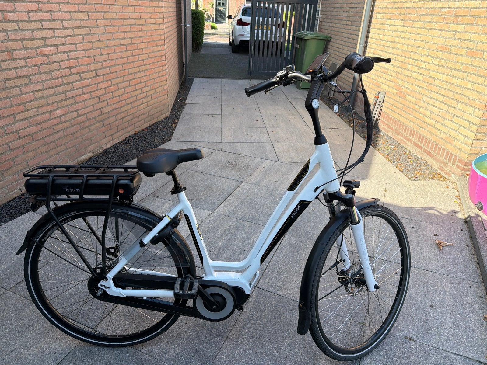 Amslod Aston MRX E-bike - Damesfiets - Wit - 7049 km, Gebruikt, 51 tot 55 cm, 50 km per accu of meer, Ophalen