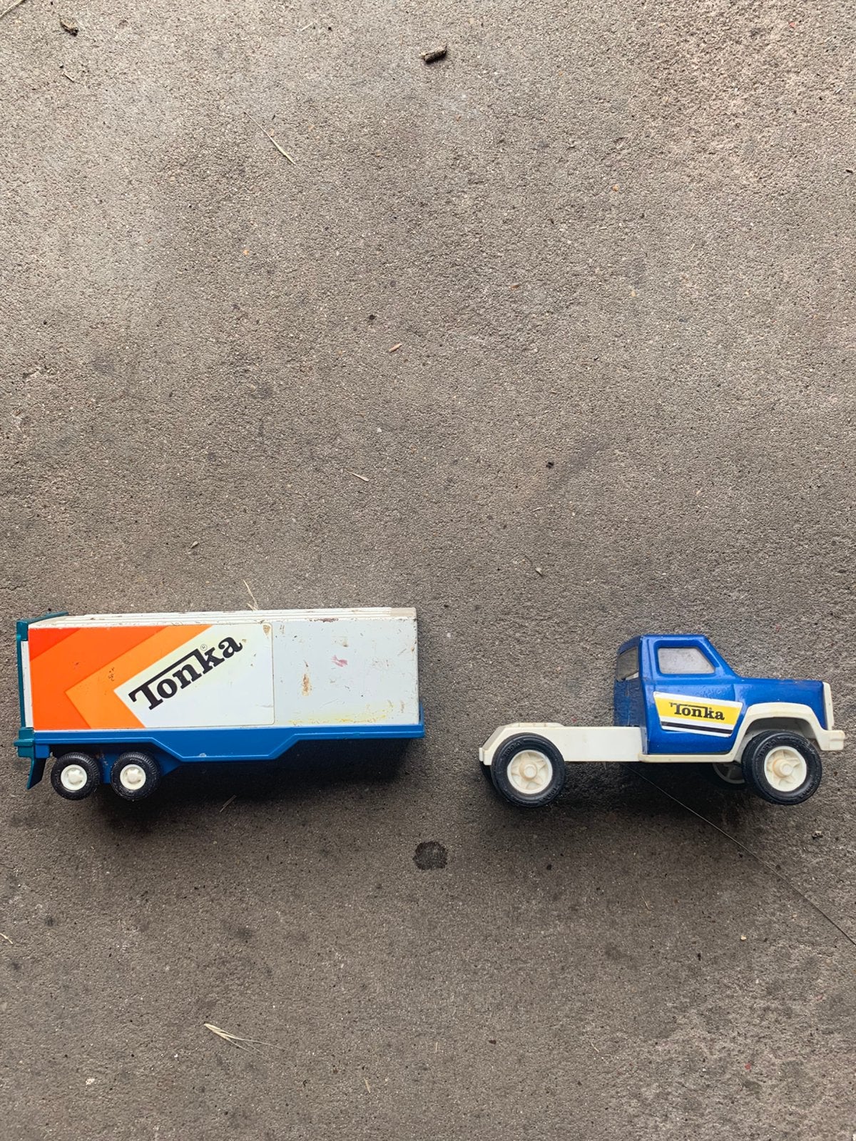 Tonka pickup truck met oplegger, Ophalen of Verzenden