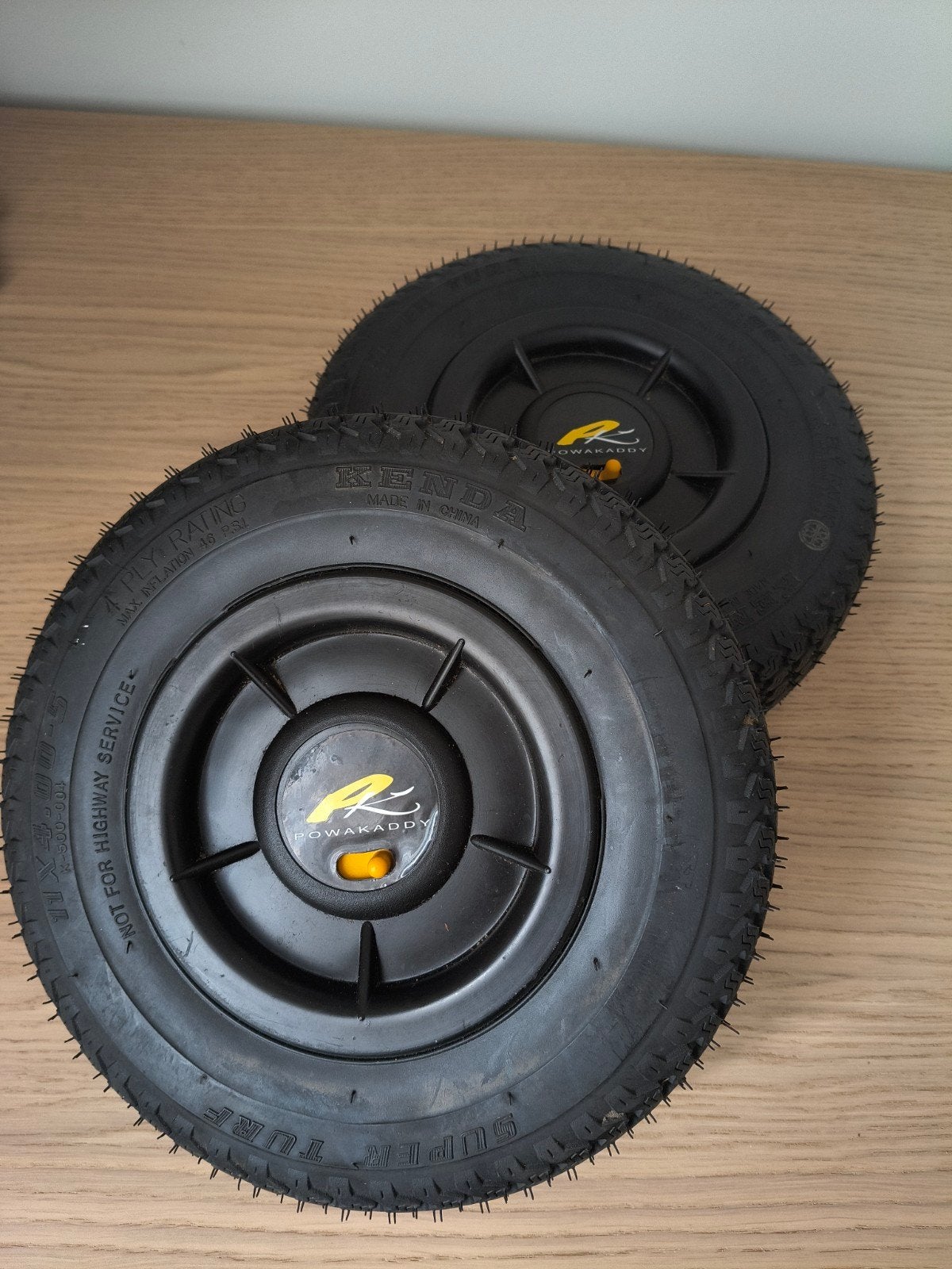 Powakaddy Super Turf wielen (set van 2), Ophalen of Verzenden, Zo goed als nieuw, Golfkar