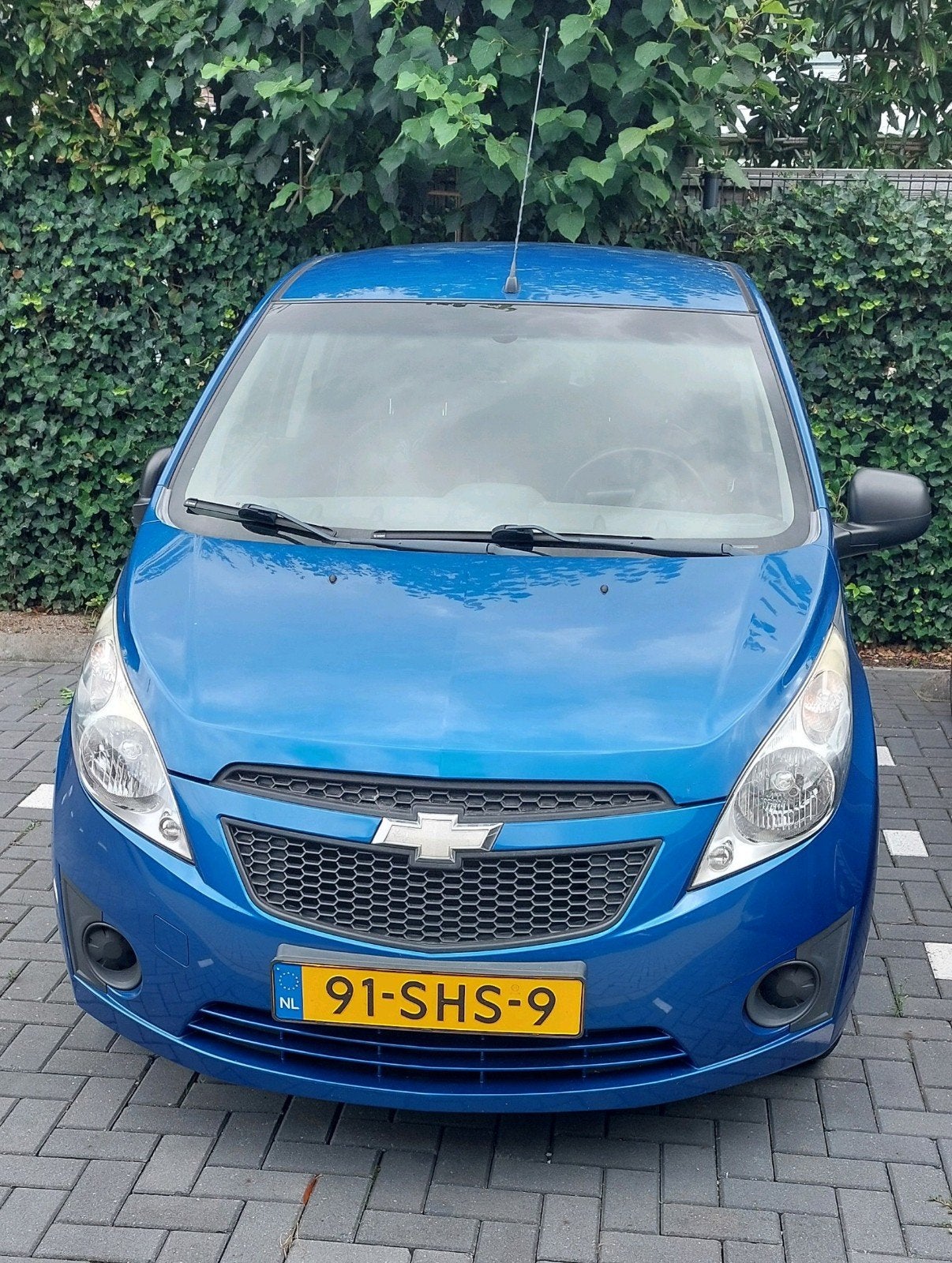 Chevrolet Spark 1.0 Bifuel 2011 lage km, Auto's, Chevrolet, 37 €/maand, 4 cilinders, Blauw, Origineel Nederlands
