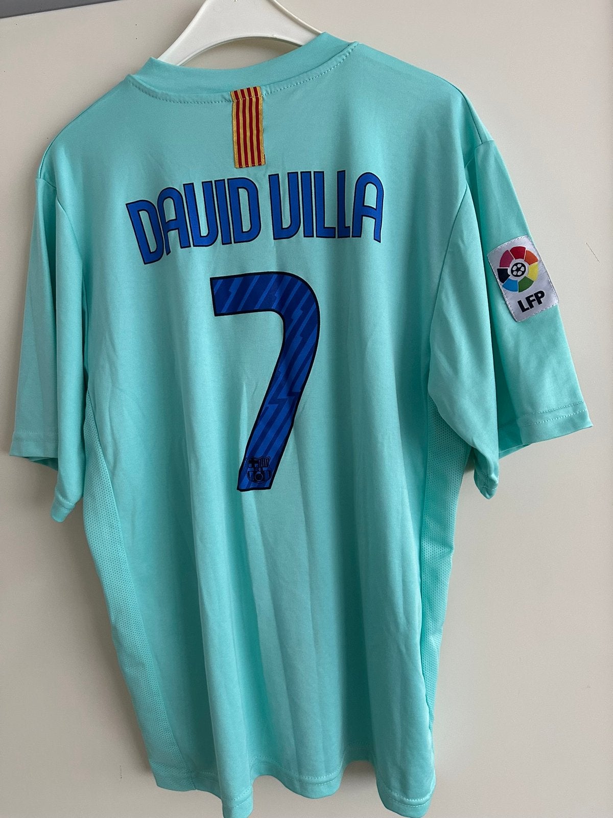 Voetbal shirt david villa FCB, Ophalen of Verzenden, Zo goed als nieuw, Buitenlandse clubs, Shirt