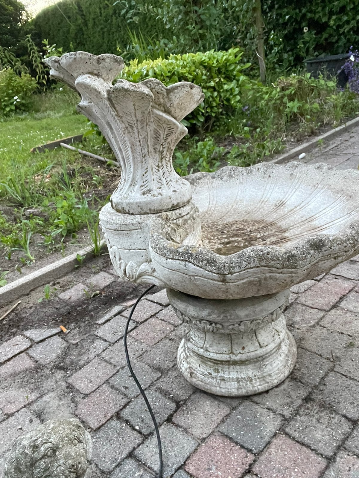 Fontein/ vogeldrinkplaats, Ophalen, Gebruikt, Fontein