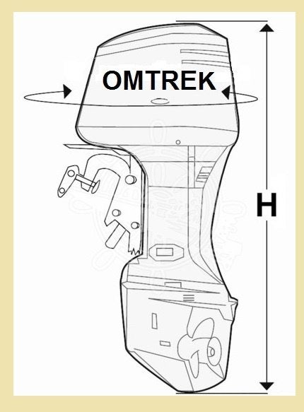 4653809 OCEANSOUTH buitenboordmotorhoes 200-350 pk. € 99,95, Watersport en Boten, Ophalen of Verzenden, Nieuw, Motor en Techniek