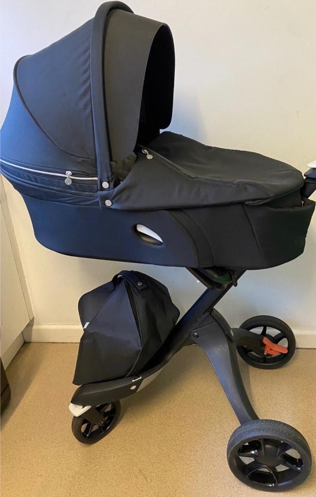 Stokke xplory v6 (incl reiswieg en luiertas), Gebruikt, Verstelbare duwstang, Ophalen, Kinderwagen