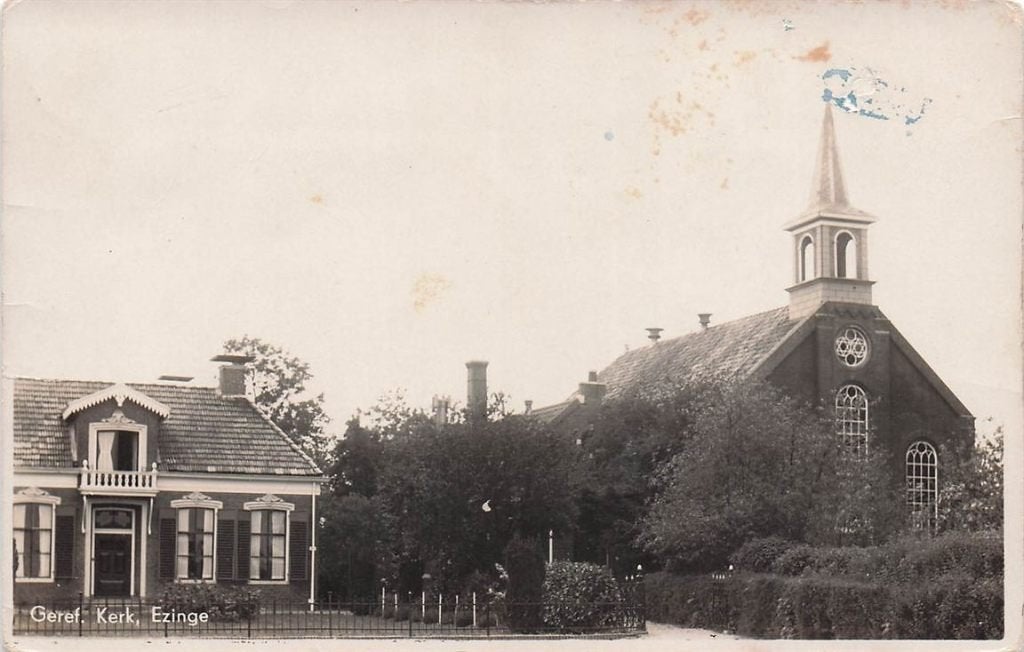 702-408-047 Geref Kerk Ezinge, Verzamelen, Ansichtkaarten | Nederland, Groningen, Voor 1920, Verzenden