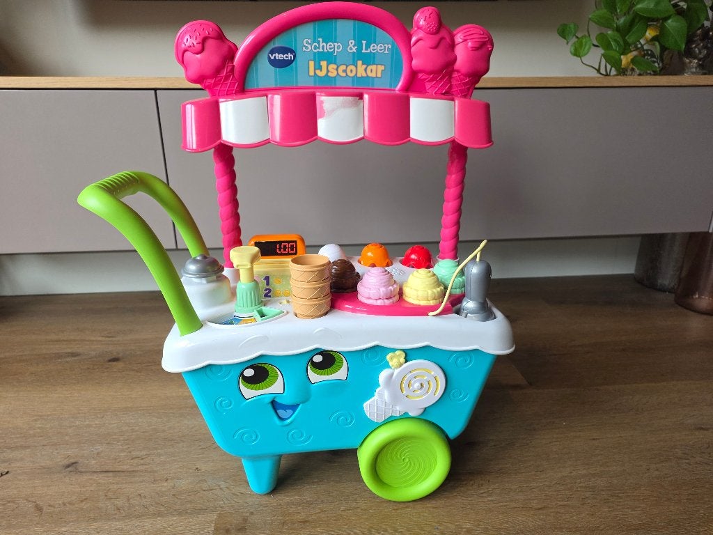 Schep en Leer Ijscokar Vtech, Ophalen, Gebruikt, 6 maanden tot 2 jaar