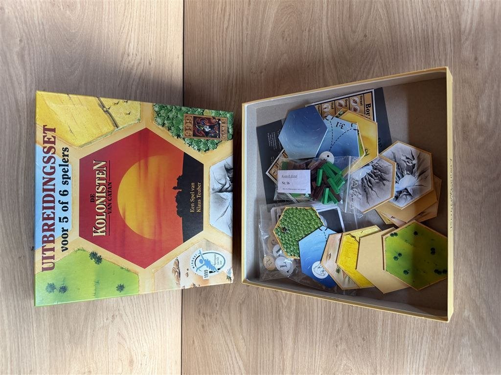Kolonisten van catan uitbreiding set 5 6 spelers hout - S720, Hobby en Vrije tijd, Ophalen of Verzenden, Zo goed als nieuw
