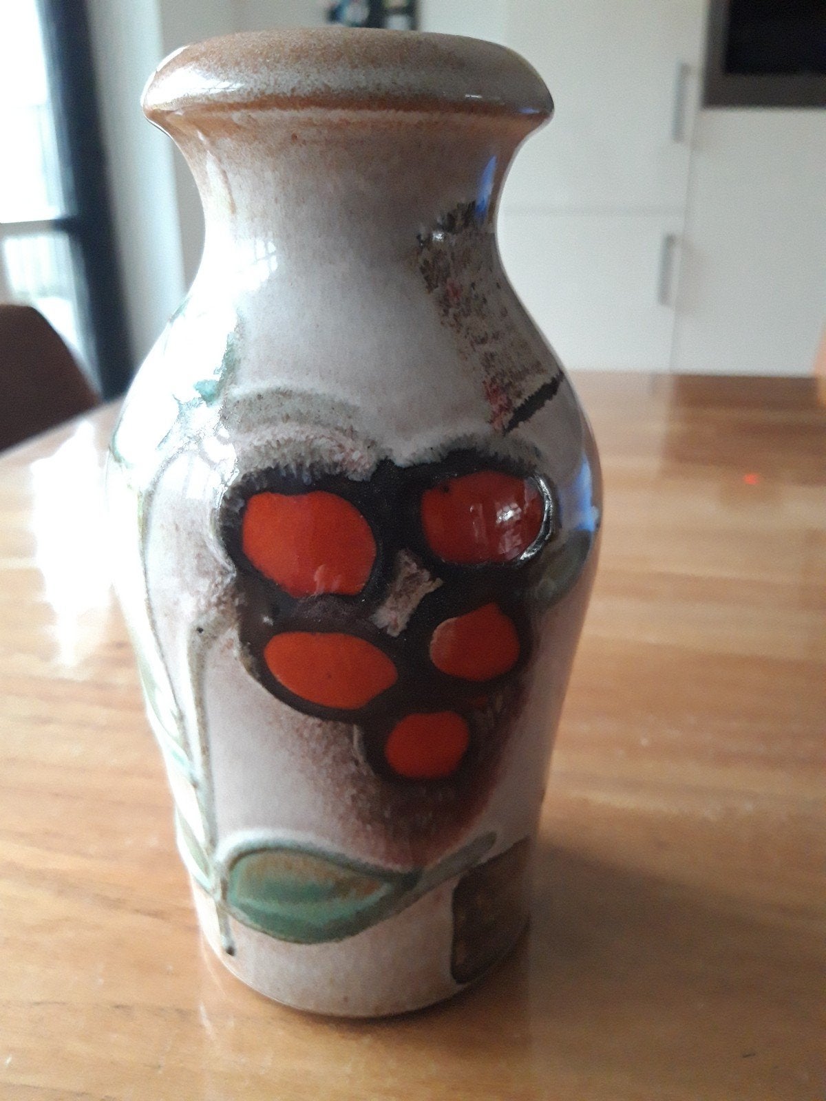 Gave retro Scheurich Keramik Germany vaas. Nr. 523-18, Ophalen of Verzenden, Huis en Inrichting