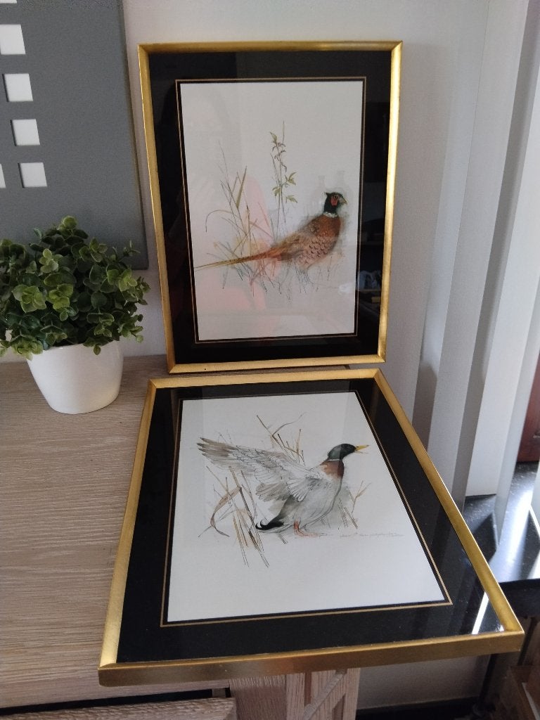 2 kaders Deense kunstenaar Mads Stage, Ophalen of Verzenden, Handgemaakt
