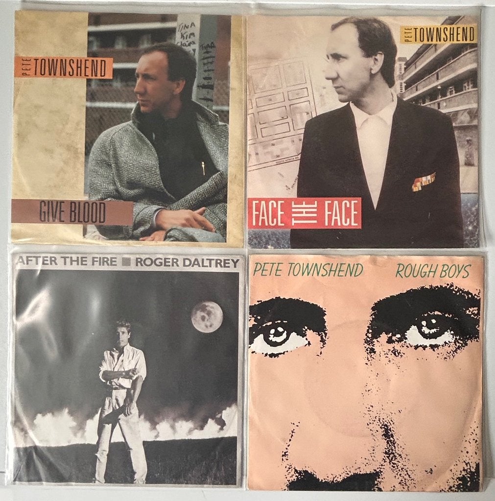 7# Lot: Verzameling van 4 The WHO solo singles, Ophalen of Verzenden, Zo goed als nieuw, 7 inch, Rock en Metal