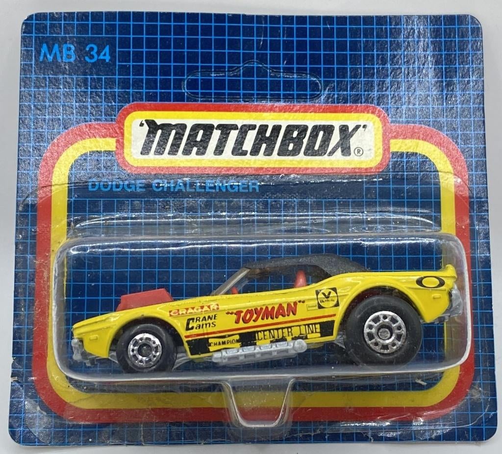 Matchbox 1 I-4 (34) Dodge Challenger TOYMAN, Ophalen of Verzenden, Zo goed als nieuw, Auto