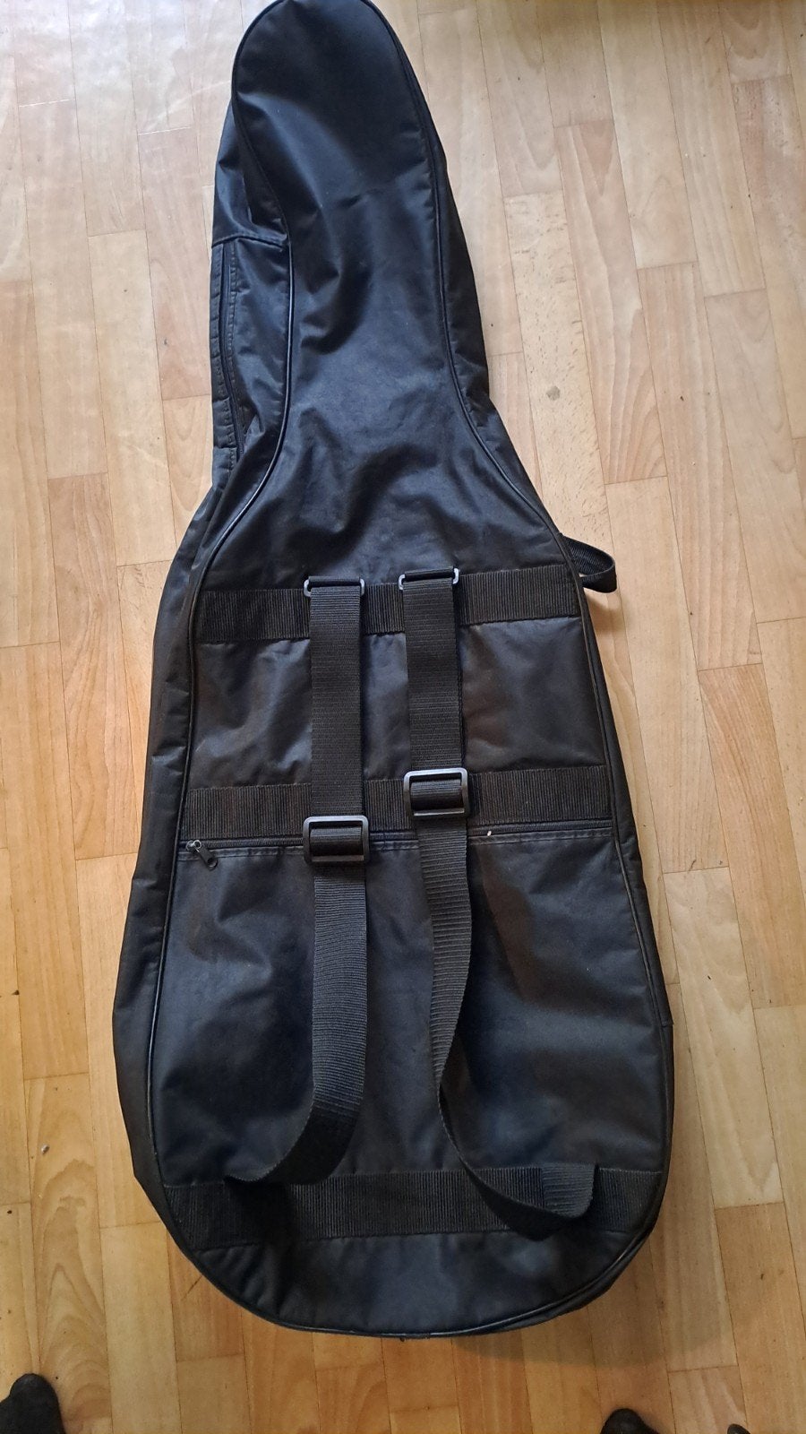 Zwarte cellohoes met rugzakbanden, Ophalen of Verzenden, Gebruikt, Cello