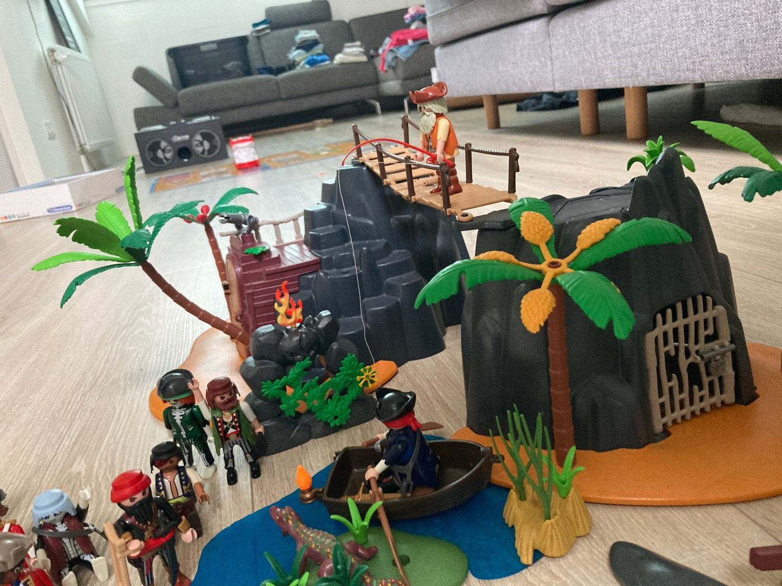 Playmobil Piratenhol 6679 en Schattenjacht 70414 en extra’s!, Pirates, Gebouw, Complete set, Ophalen of Verzenden
