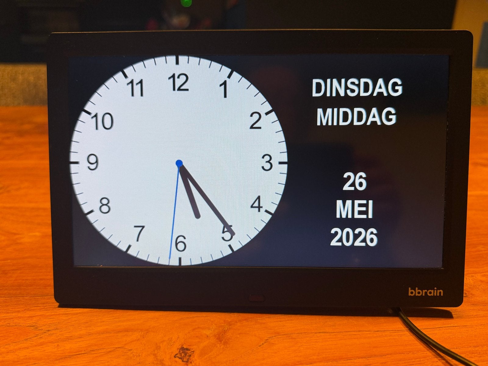 BBrain Kalenderklok 10 inch Model 2020_Basic. Zwart, Diversen, Ophalen of Verzenden, Zo goed als nieuw