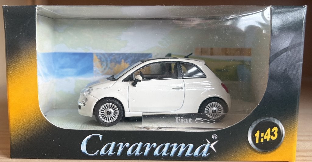 Cararama Fiat 500 wit, Verzenden, Nieuw, Auto, Overige merken
