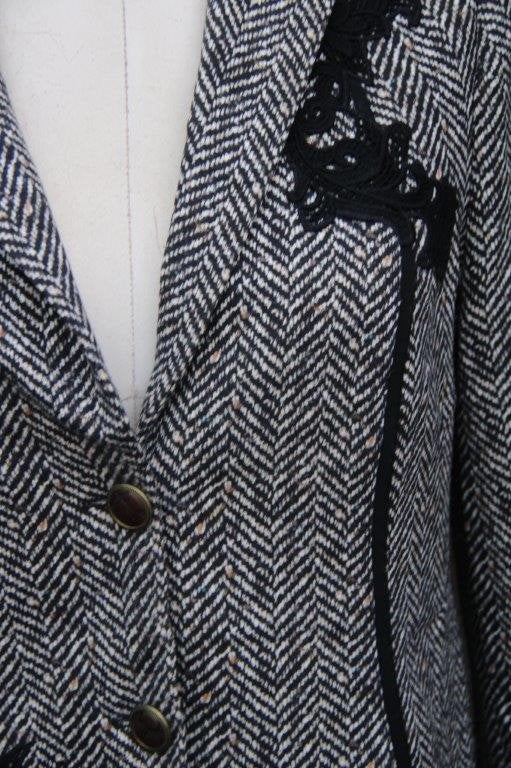 Jasje bruin/ zwart Marccain mt N4 (M/40) Vaste prijs, Kleding | Dames, Maat 38/40 (M), Bruin, Ophalen of Verzenden, Zo goed als nieuw