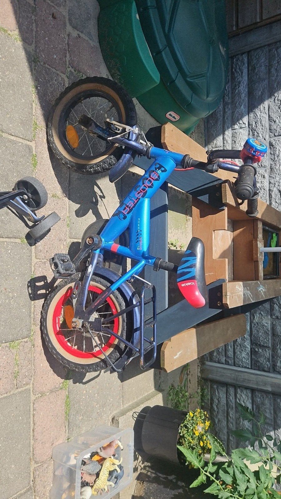 Loekie kinderfietsje, Ophalen, Gebruikt, Minder dan 16 inch, Zijwieltjes