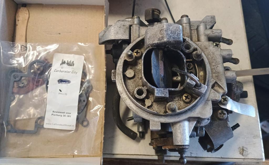 Pierburg 1b1 manual choke - komt van een lopende motor, Ophalen, Nieuw, Opel