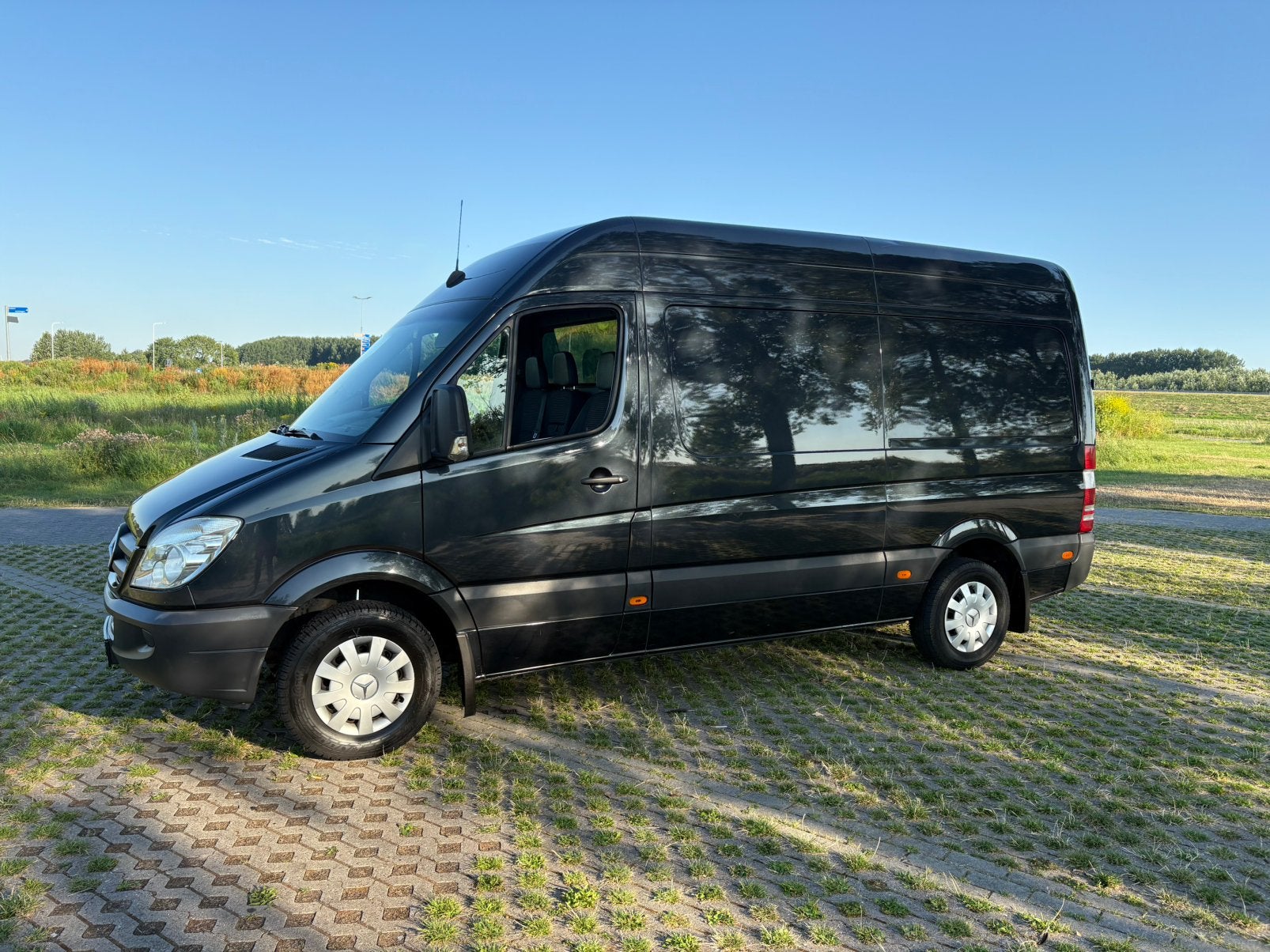 MERCEDES-SPRINTER AUTOMAAT!!!!!, Auto's, Bestelauto's, Zwart, Zwart, Diesel, 149 pk