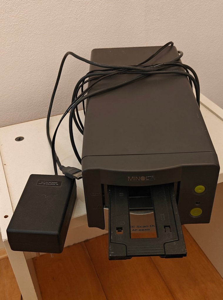 Minolta scanner voor negatieven en dia's, Ophalen, Diascanner, Minolta, MacOS