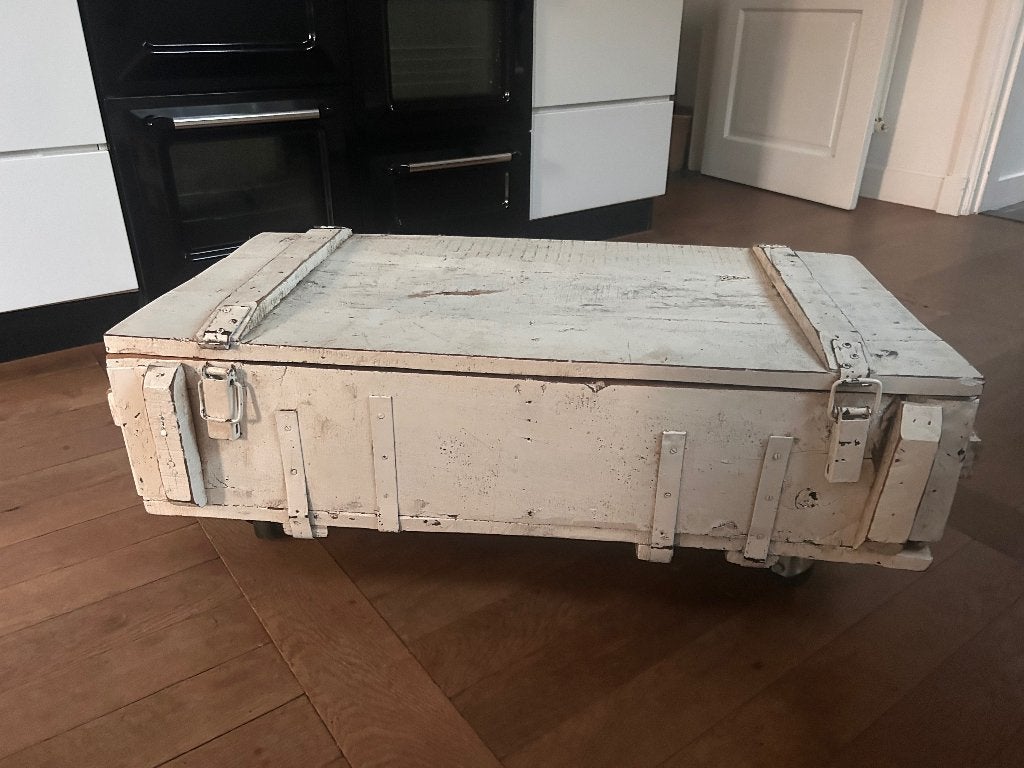 Opbergkist/ speelgoedkist/ salontafel VT Wonen, Ophalen, Gebruikt, 50 tot 100 cm, Rond