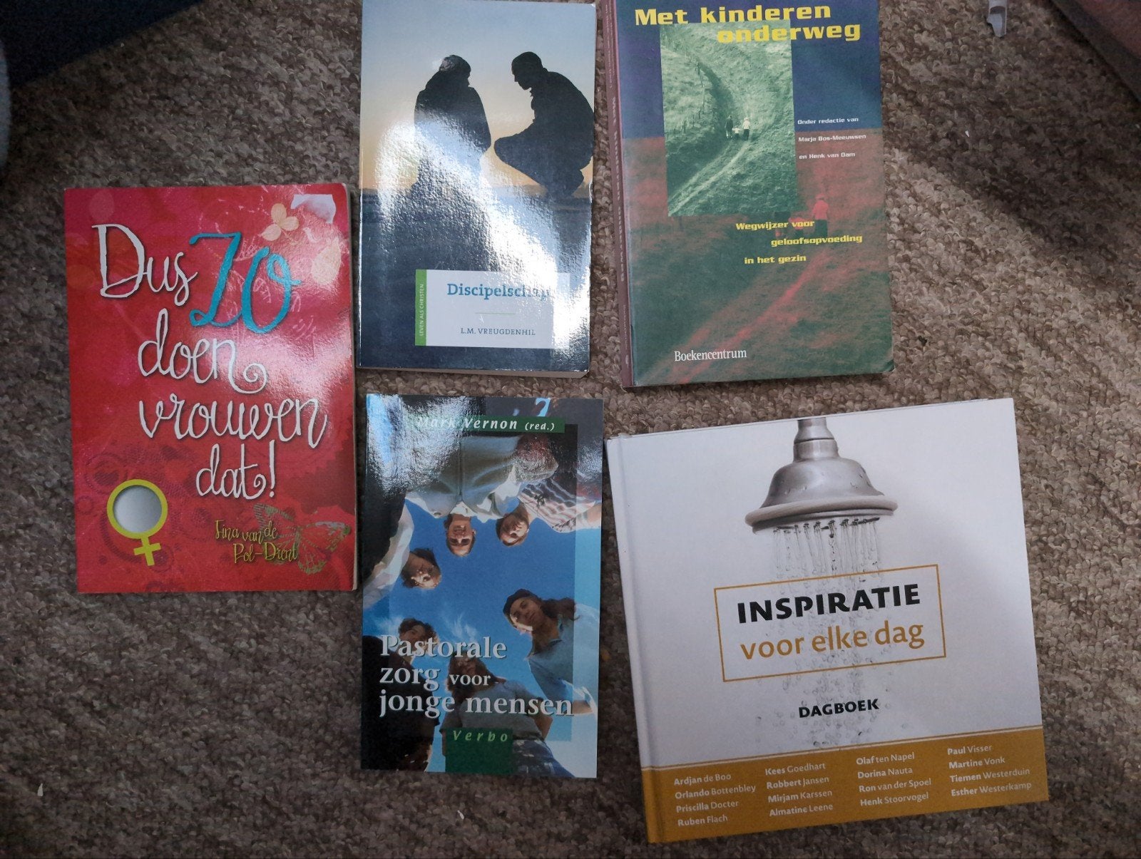 5x christelijke boeken, Ophalen of Verzenden, Zo goed als nieuw, Overige onderwerpen