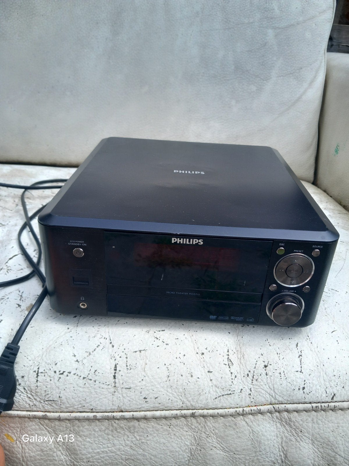 Philips MCD712/12 Micro Theater DVD-speler, Philips, Ophalen of Verzenden, Minder dan 40 watt, Dvd-speler